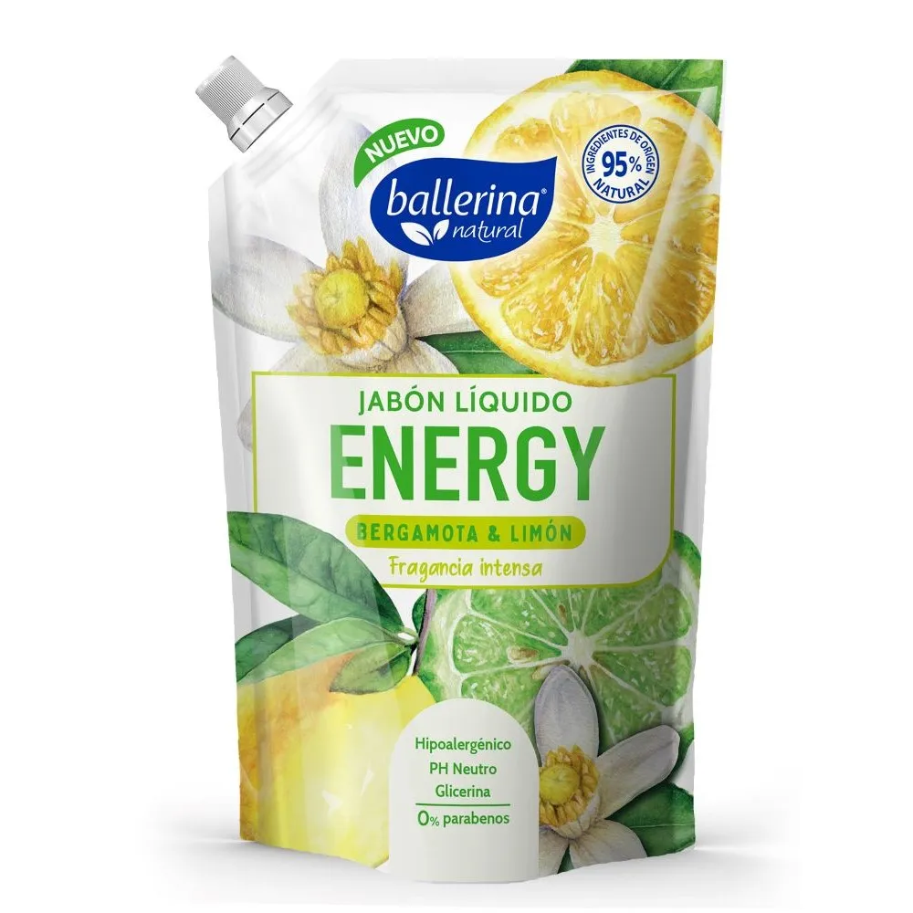 Ballerina Jabón Energy Bergamota/Limón 750ml(12)