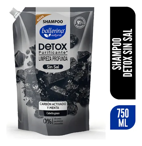 Ballerina Shampoo Carbón Activado 750ml(12)