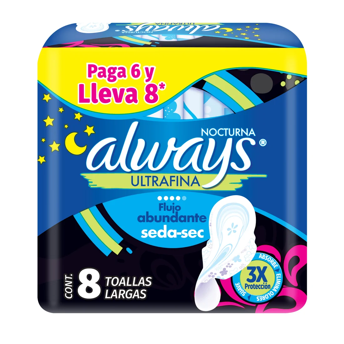 Always Toalla Higénica Nocturna u/fina 8u (24)