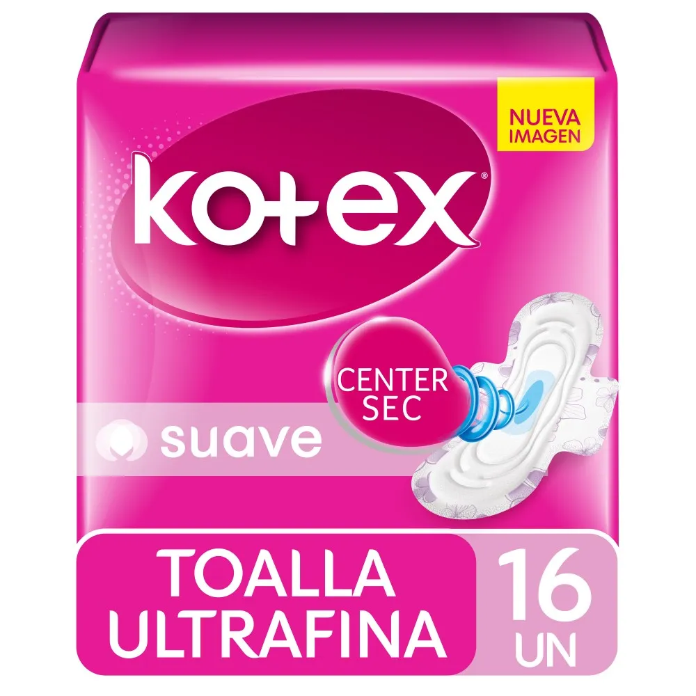 Kotex Toalla Higénica Extra Suave x16 (24)