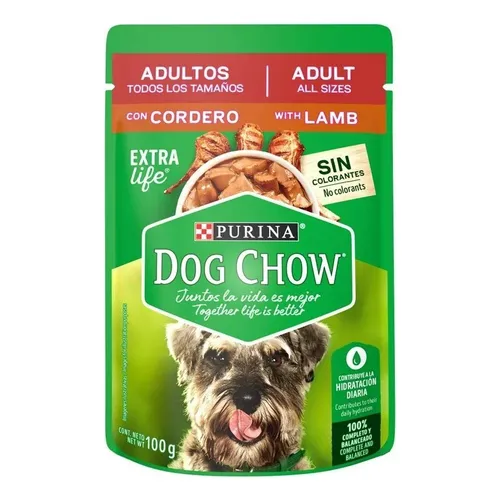 Dog Chow Sobre Adulto Cordero 100g(20)