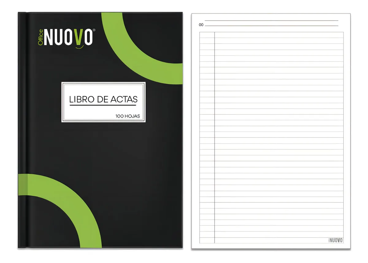 Libro Actas 100 Hojas Tapa Dura Nuovo