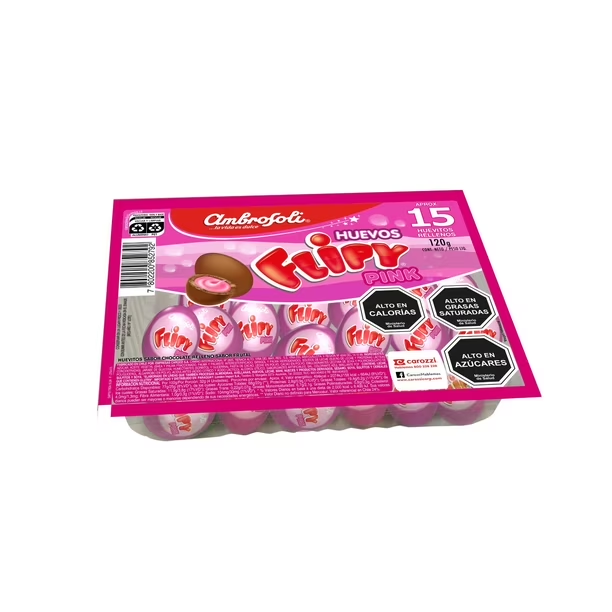 Bandeja de chocolate flipy pink relleno Ambrosoli 15u. (10)