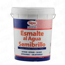 LATA ESMALTE AGUA SEMIBRILLO BLANCO SIPA