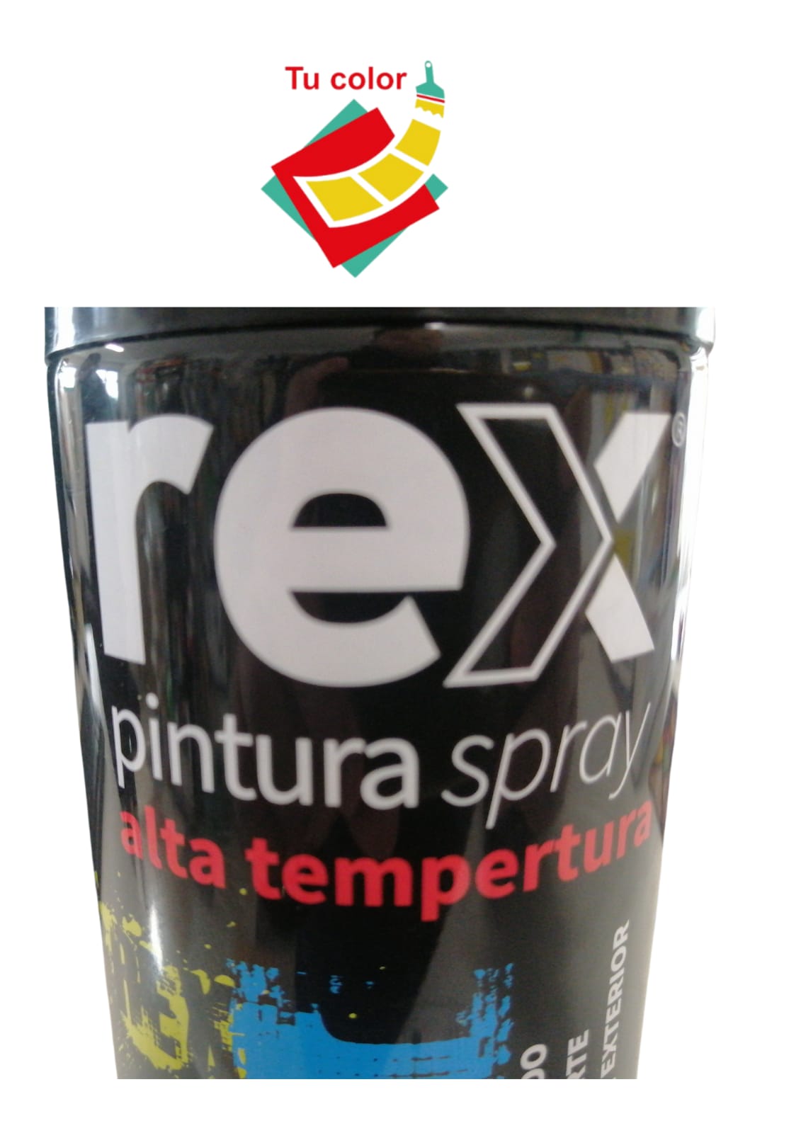 SPRAY ALTA TEMPERATURA BRILLANTE NEGRO REX