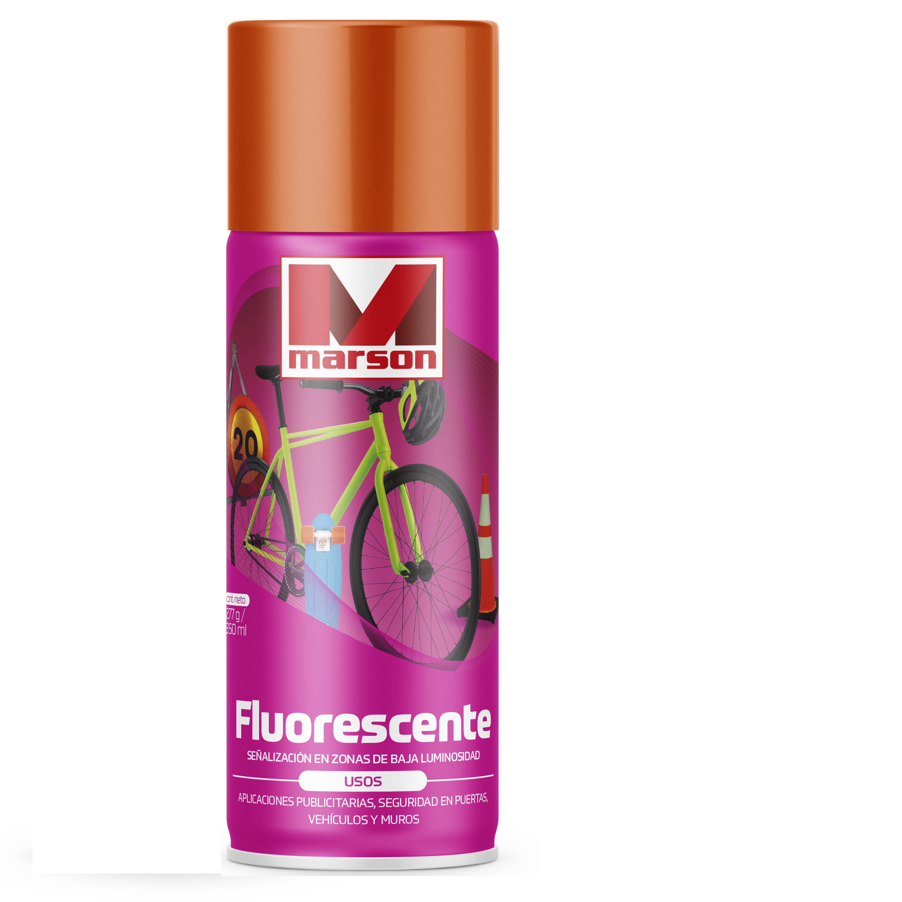 SPRAY FLUOR NARANJA MARSON