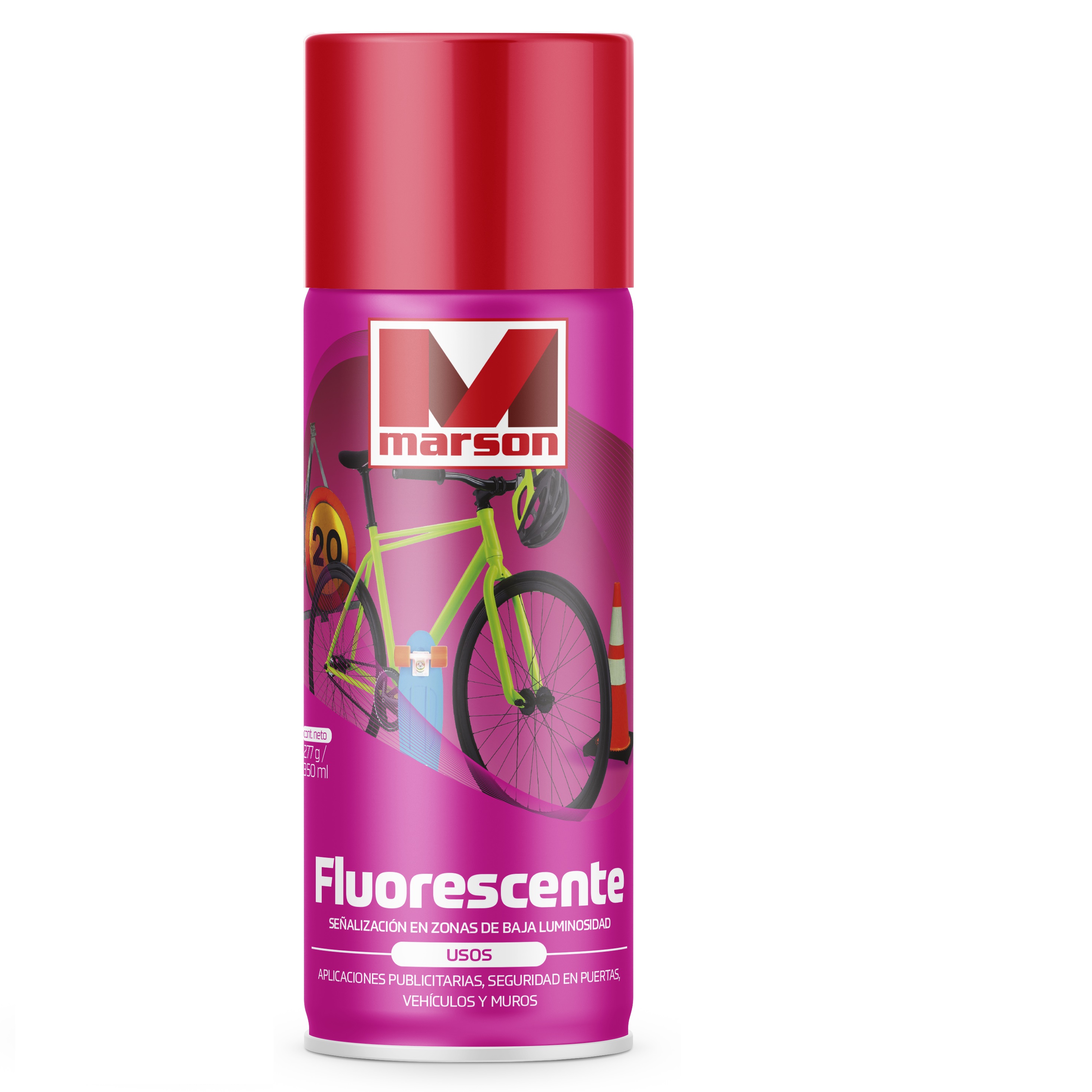 SPRAY FLUOR ROJO MARSON