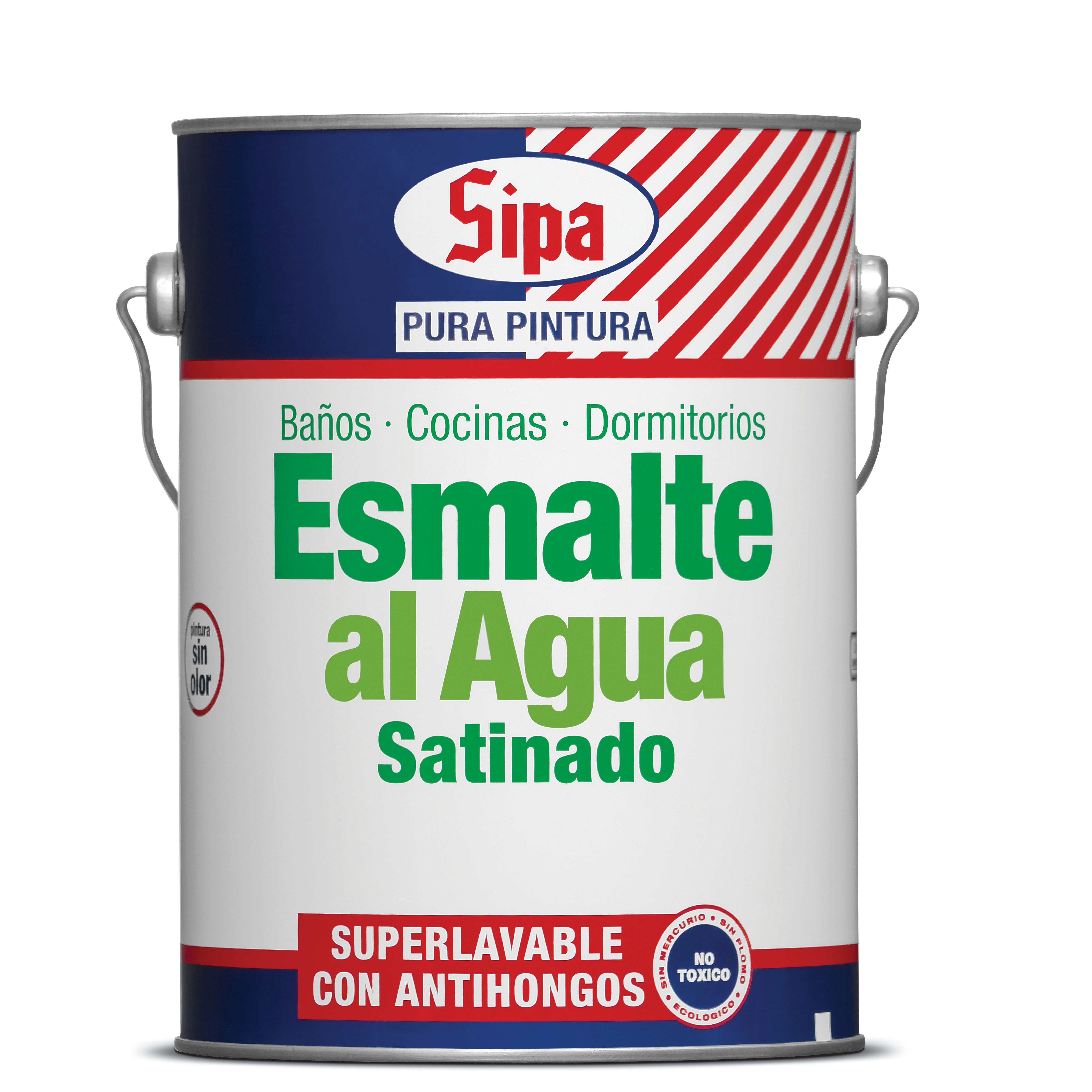 GALON ESMALTE AGUA SATIN BLANCO SIPA