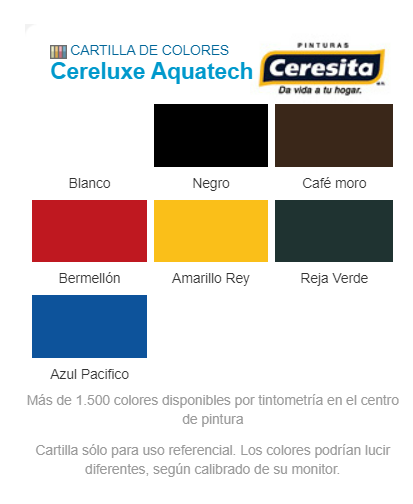 1/4 GL ESMALTE CERE AQUA TECH NEGRO