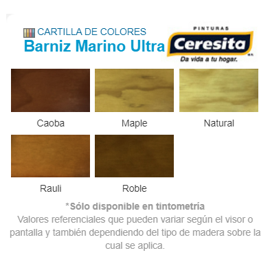 Click para tamaño original BARNIZ AQUA TECH CAOBA CERESITA Galon