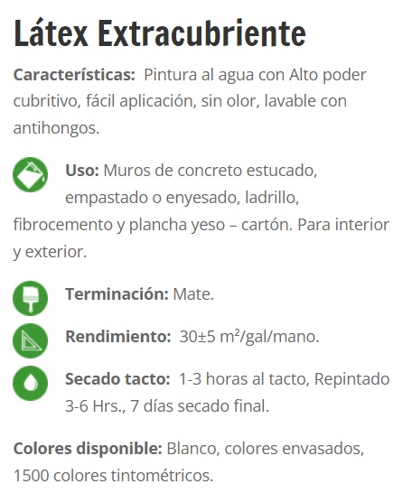 Click para tamaño original GALON LATEX EXTRACUBRIENTE BLANCO SIPA