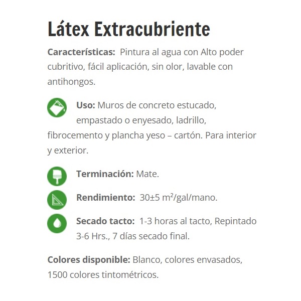 Click para tamaño original GALON LATEX EXTRACUBRIENTE BLANCO INVIERNO SIPA