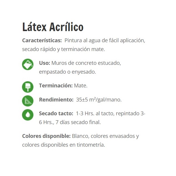 Click para tamaño original LATEX ACRIL BLANCO SIPA Galon