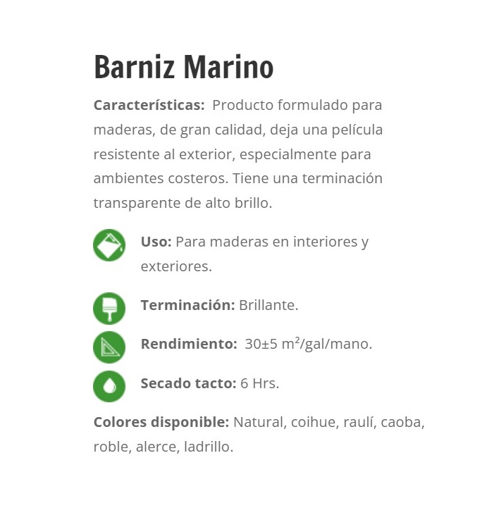 Click para tamaño original BARNIZ ALERCE SOQUINA Galon