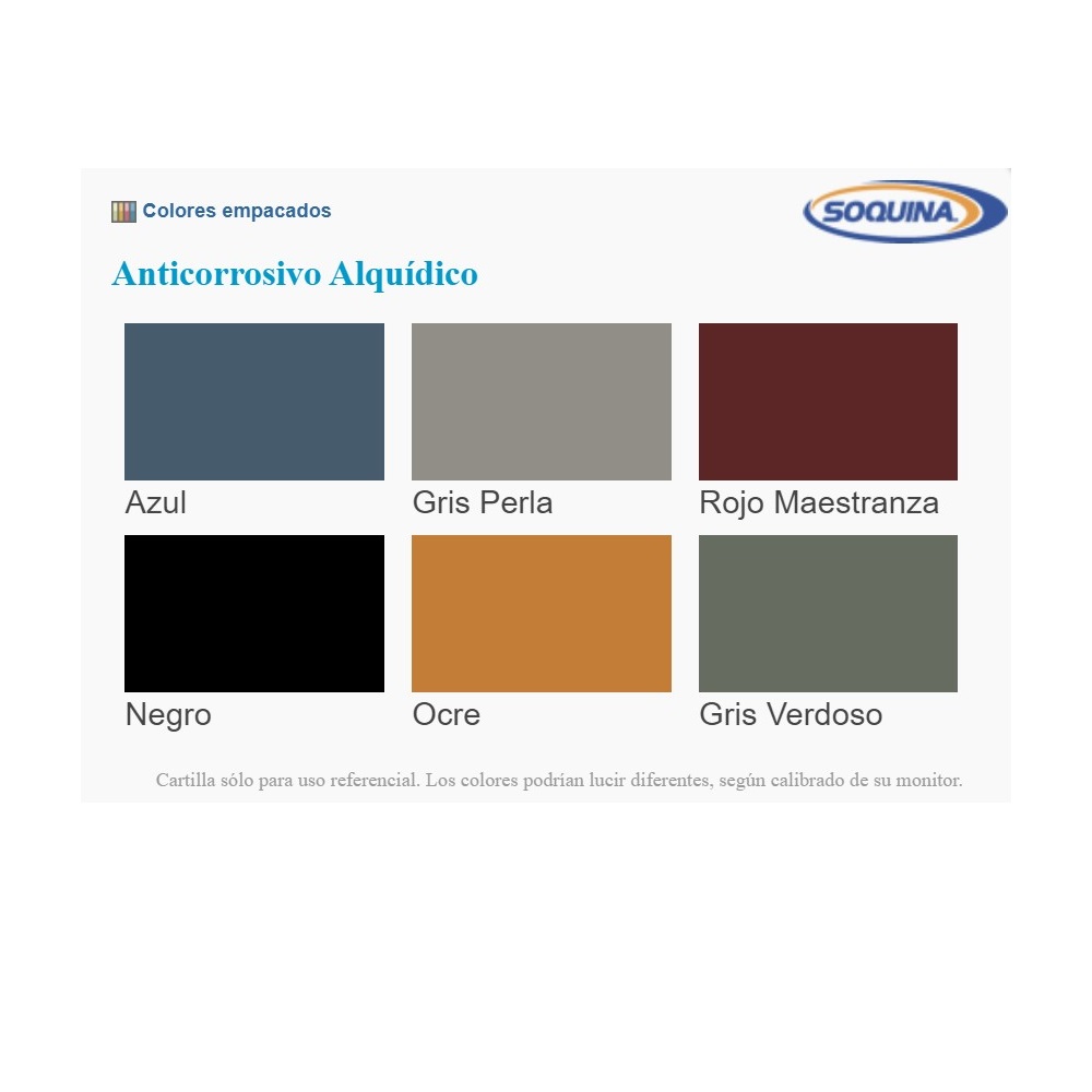 Click para tamaño original ANTICORROSIVO GRIS VERDOSO SOQUINA Galon