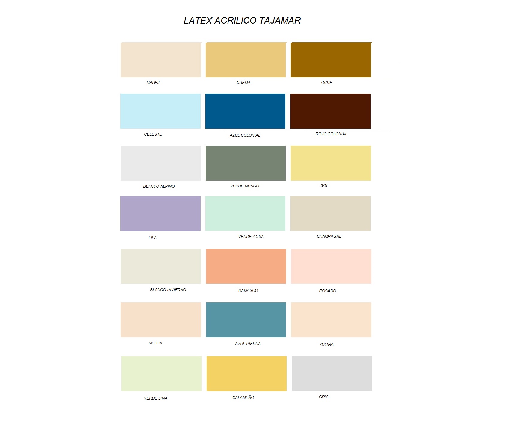 LATEX ACRILICO ROJO COLONIAL TAJAMAR Galon