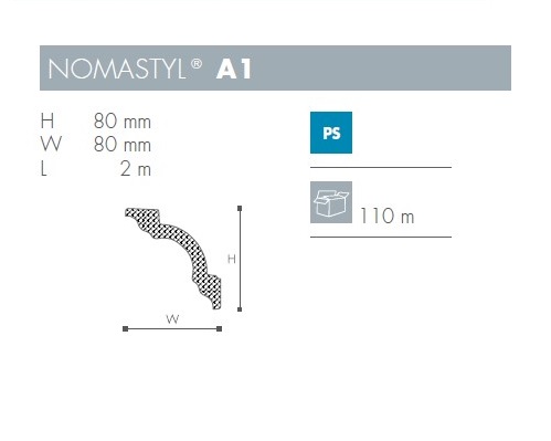 MOLD NOMASTYL  A1 80 X 80   TIRA 2 MTS