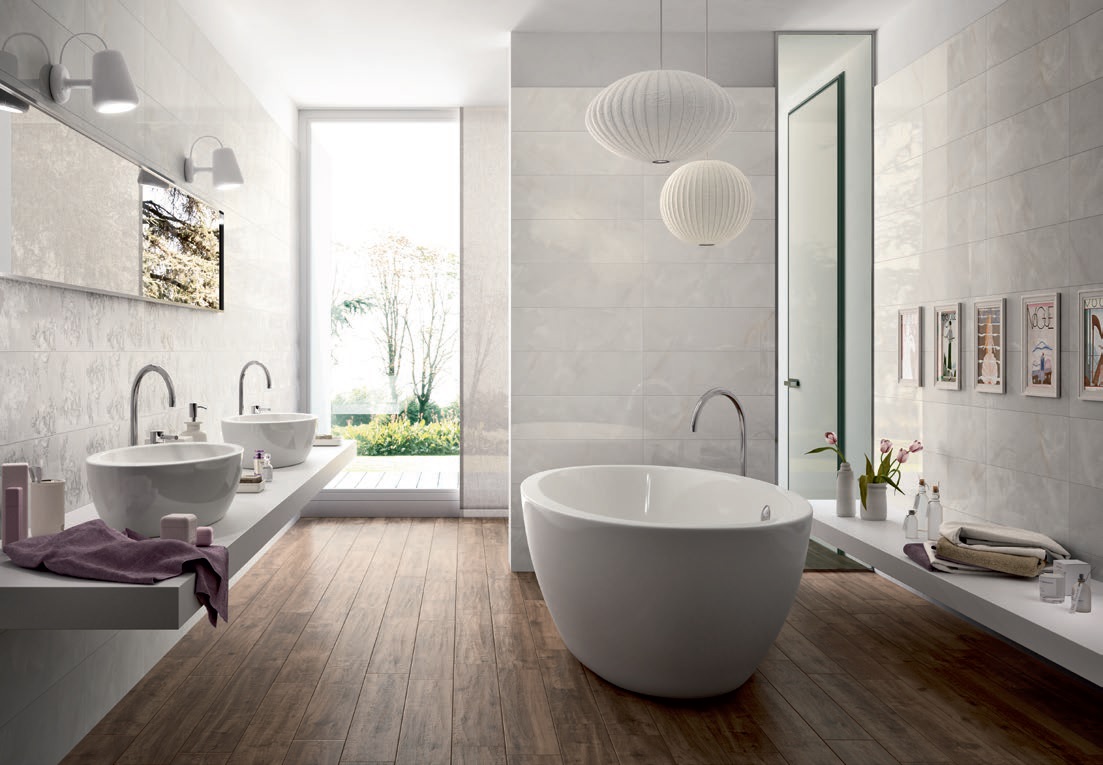 CERAMICA MURO 22 X 66 MARBLE LI.ONIC 0.87 MT X CAJA 1RA. SELEC. MARAZZI