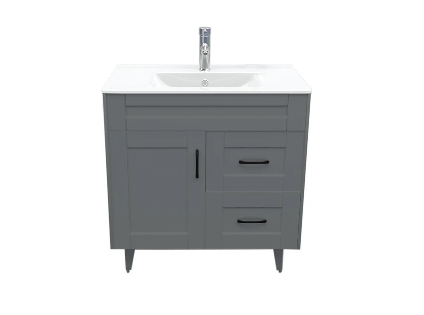 MUEBLE DELUXE 080 GRIS CON PATAS