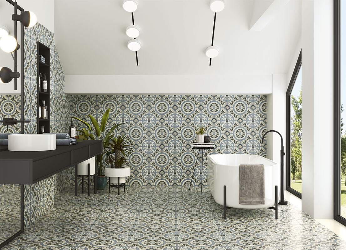 Click para tamaño original CERAMICA PISO 20 X 20 CENTRO VIENA PISO/MURO 1.00 MT X CAJA MAINZU