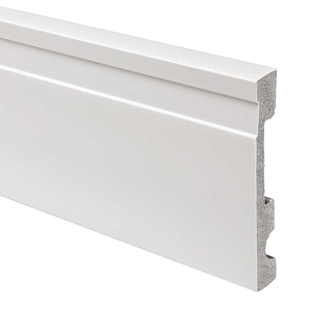 Click para tamaño original GUARDAPOLVOS EXTRA LINE EPS BLANCO (cod. 801) 2.40 MTL ( 100MM) ATRIM