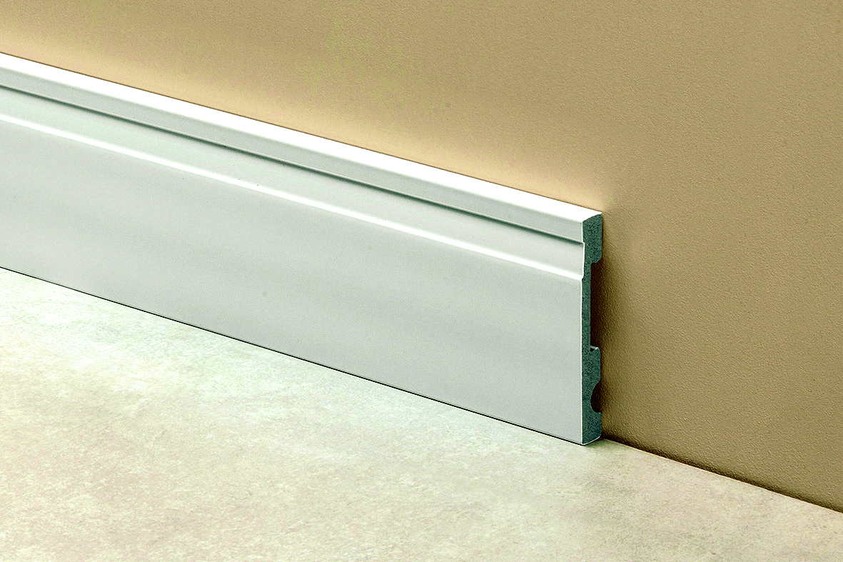 Click para tamaño original GUARDAPOLVOS EXTRA LINE EPS BLANCO (cod. 801) 2.40 MTL ( 100MM) ATRIM