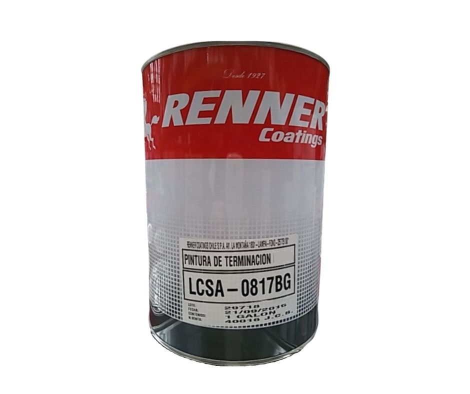 PINTURA TERMINACION ROJO OXIDO CONVERZET SEC RAPIDO RENNER Galon