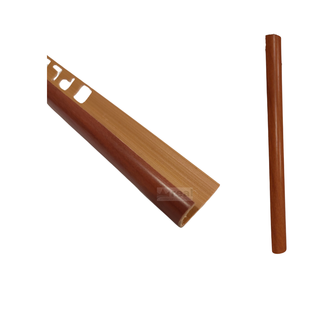 Click para tamaño original ESQUINERO PVC PARQUET OSCURO 2.40 MTL 9MM (809009)