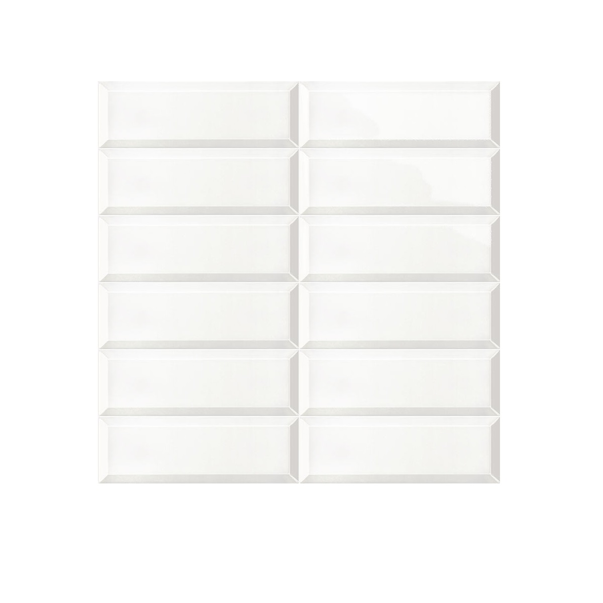 CERAMICA 10 X 30 BLANCO BISEL BR. PTO3165 MURO  1.02 MT X CAJA MAINZU