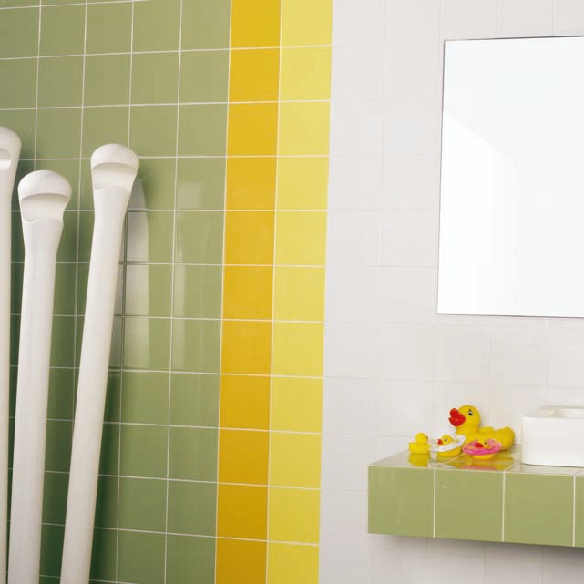 Click para tamaño original CERAMICA MURO 20 X 20 AMARILLO LISO CLARO 1RA. 1.00 MT X CAJA VILAR