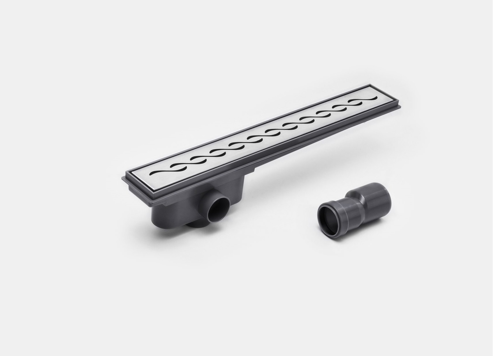 Click para tamaño original DESAGUE LINEAL RIO WAVE (ONDA) COD: DPP450T07 45 CTM. ATRIM