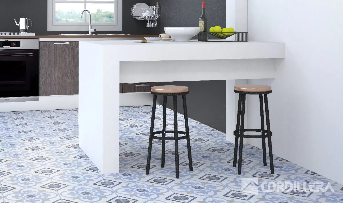 Click para tamaño original CERAMICA PISO 45 X 45 AGADIR AZUL 2.29 MT X CAJA CORDILLERA