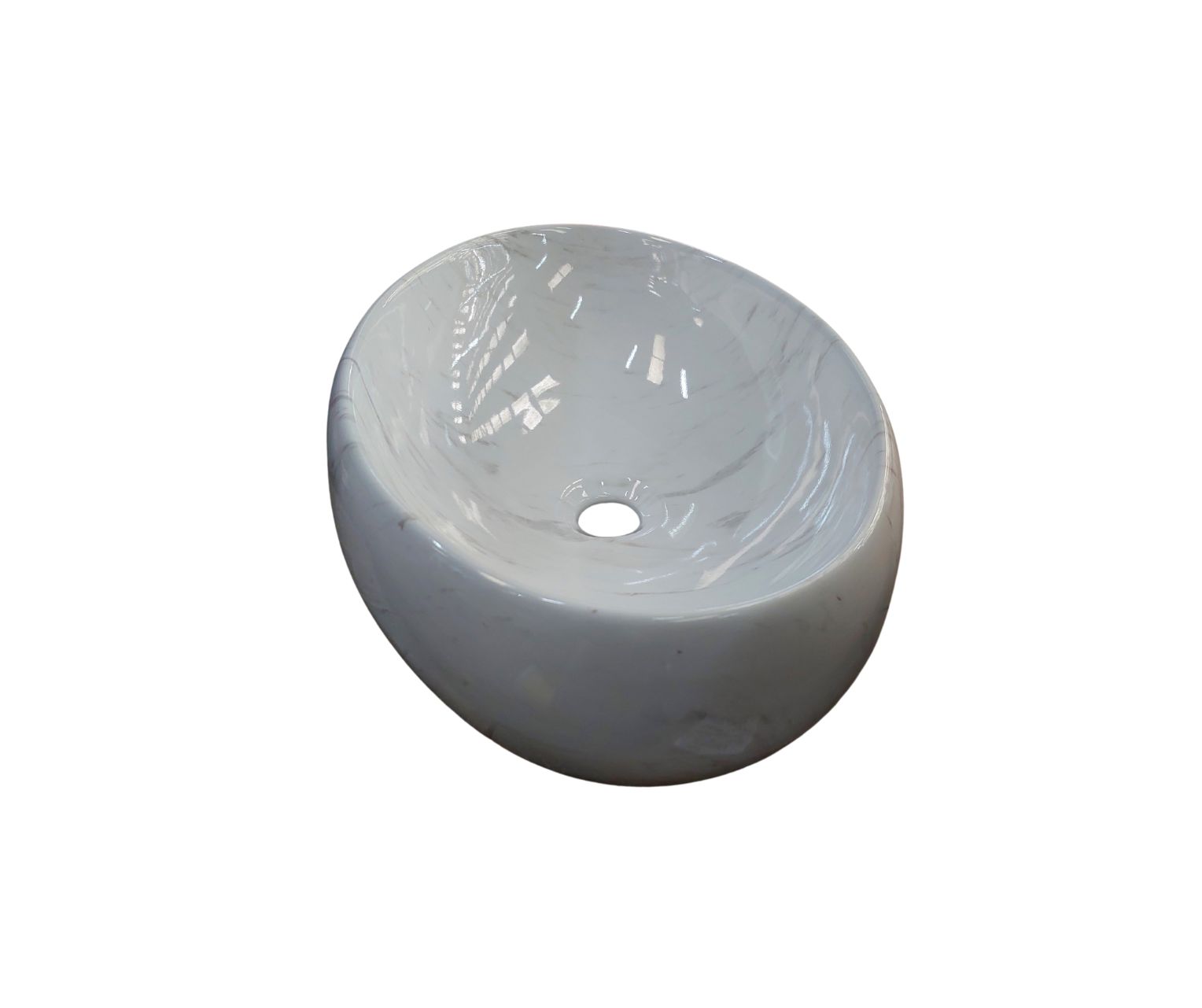 Click para tamaño original VANITORIO SOBREPONER NC608 49 X 35 X 16 BLANCO MARMOL JG