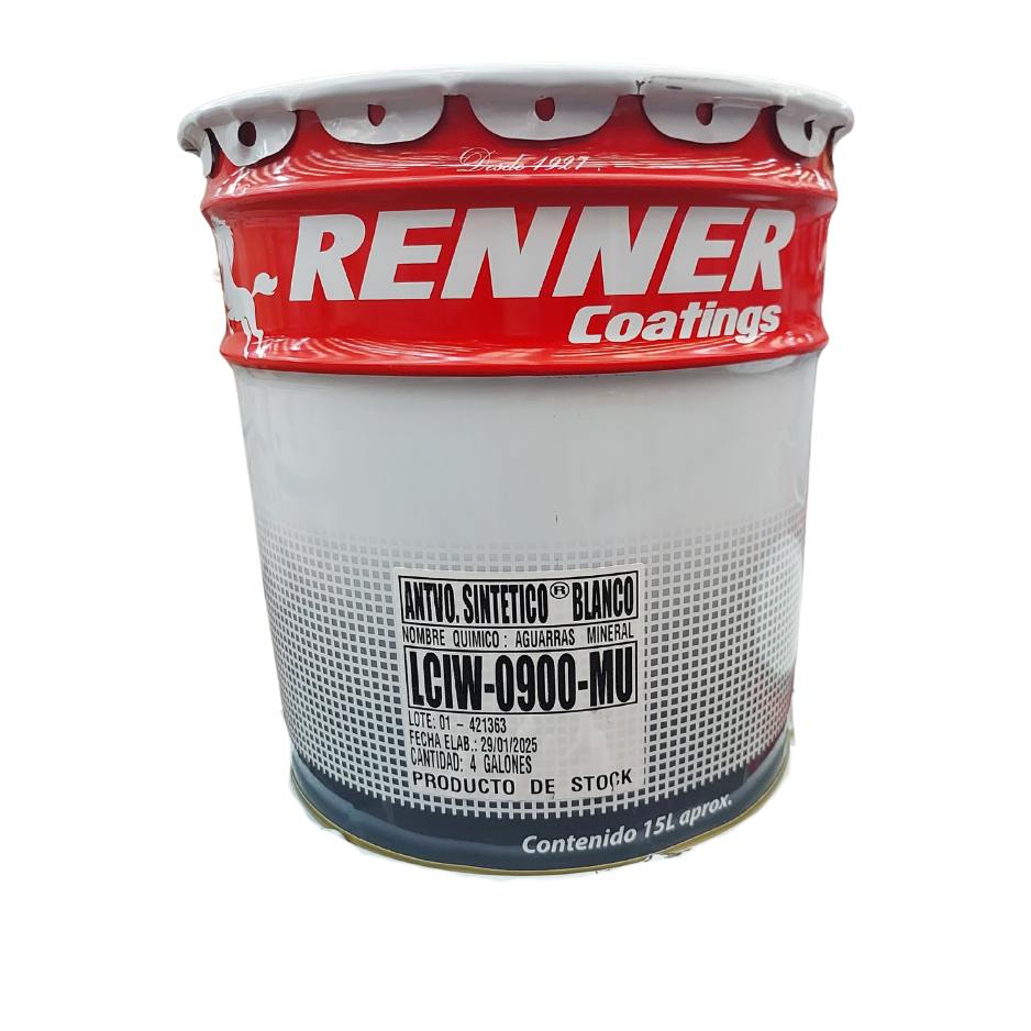 Click para tamaño original TINETA ANTICORROSIVO BLANCO RENNER