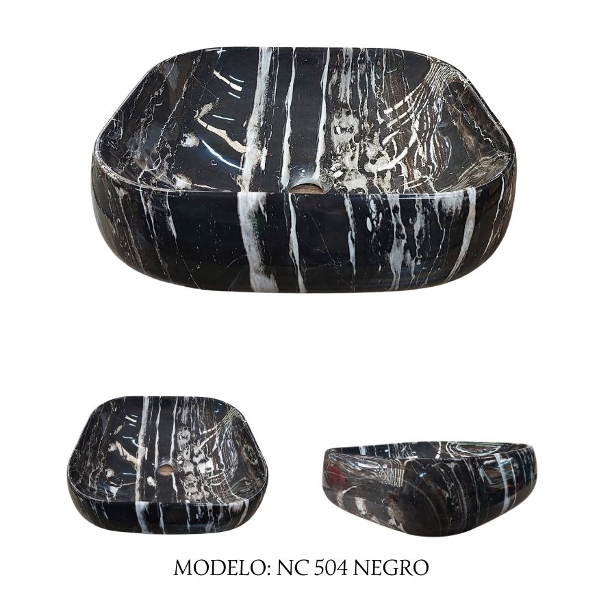 VANITORIO SOBREPONER NC552 49 X 32 X 16 MARMOL NEGRO JG