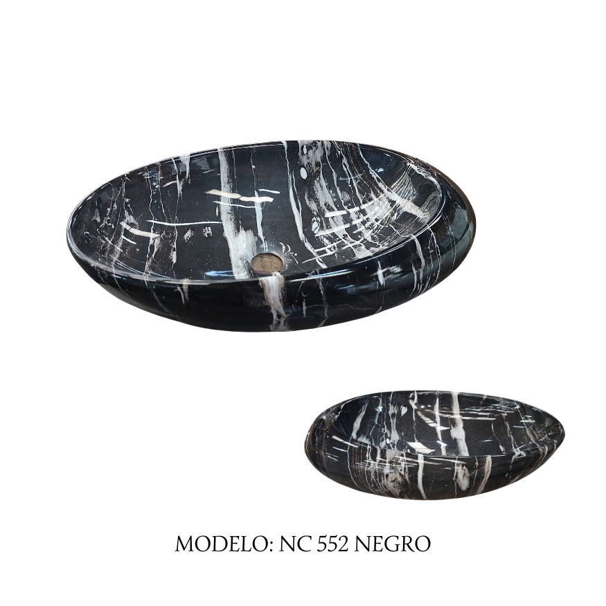 VANITORIO SOBREPONER NC552 49 X 32 X 16 MARMOL NEGRO JG