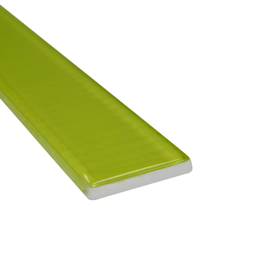 03 X 39 LISTEL VIDRIO PISTACHO PLUMON SET 3 PIEZAS ( 1.19 MTL) KANTU