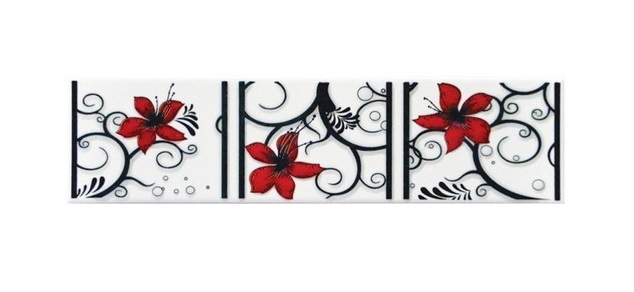 LISTEL CERAMICA BELKY ROJO 08 X 35 DECORALIA