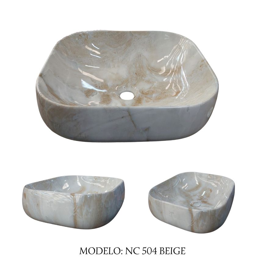 VANITORIO SOBREPONER NC504 BEIGE  47 X 41 X 16 JG