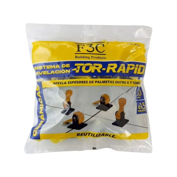 SISTEMA NIVELACION TOR RAPID REF:60213 50 UNIDADES X BOLSA F3C