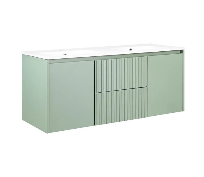 MUEBLE VANITORIO 120 X 46 SOPHIE SAGE GREEN TEXTURADO MOSAICO