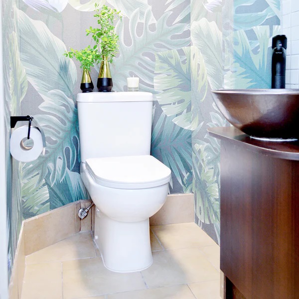 SANITARIO WC/ESTANQUE  ATOS DESC.20 CTMS (CON ADAPTADOR A 30 CTMS)