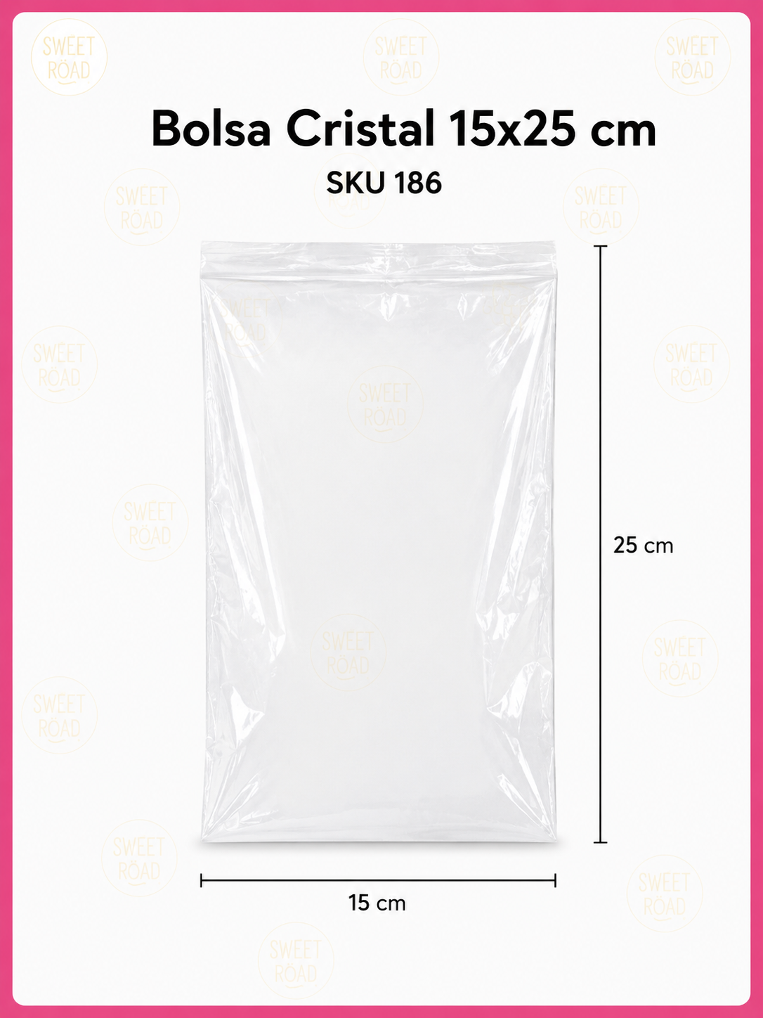 Bolsa Cristal 15x25 cm