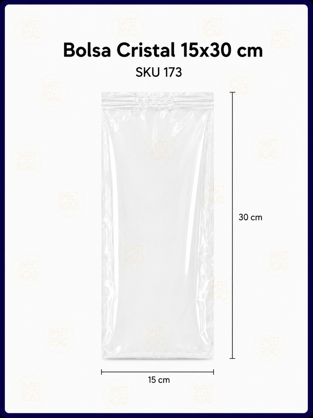Bolsa Cristal 15x30 cm