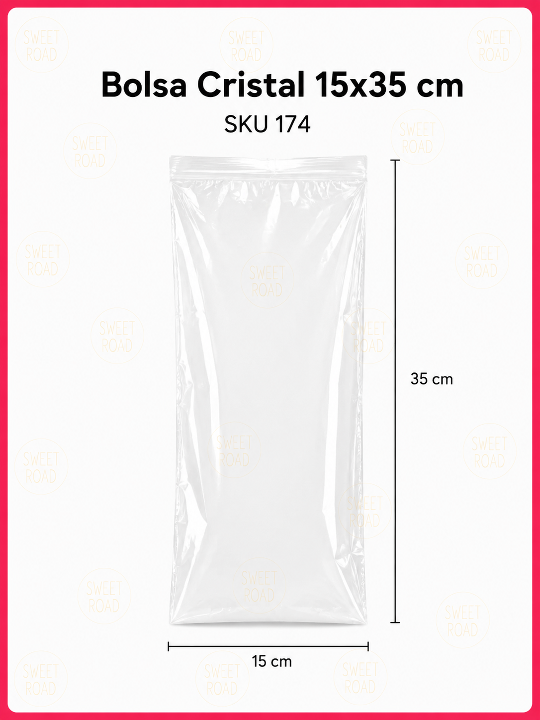 Bolsa Cristal 15x35 cm