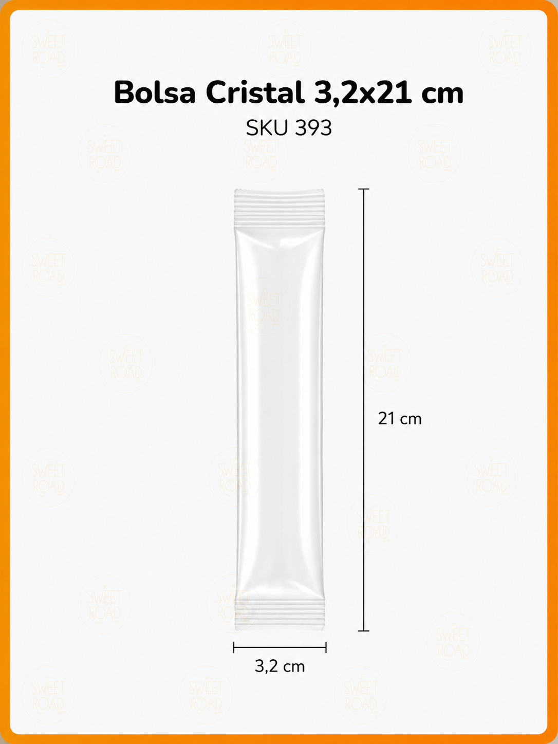 Bolsa Cristal 3,2x21 cm