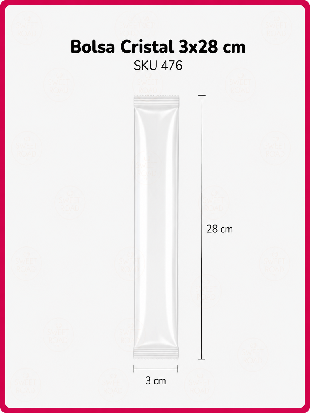 Bolsa Cristal 3x28 cm