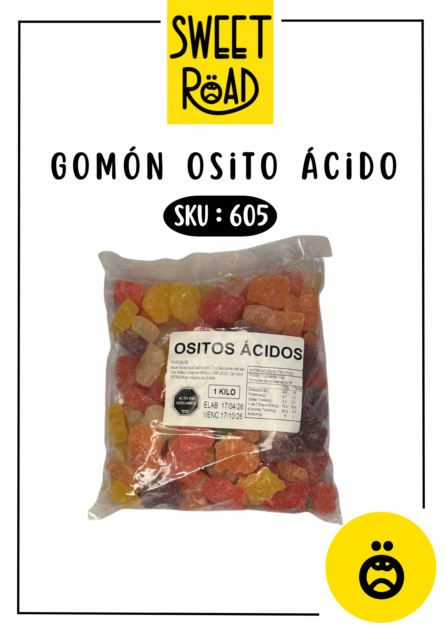 Gomon Osito Acido 1 kilo