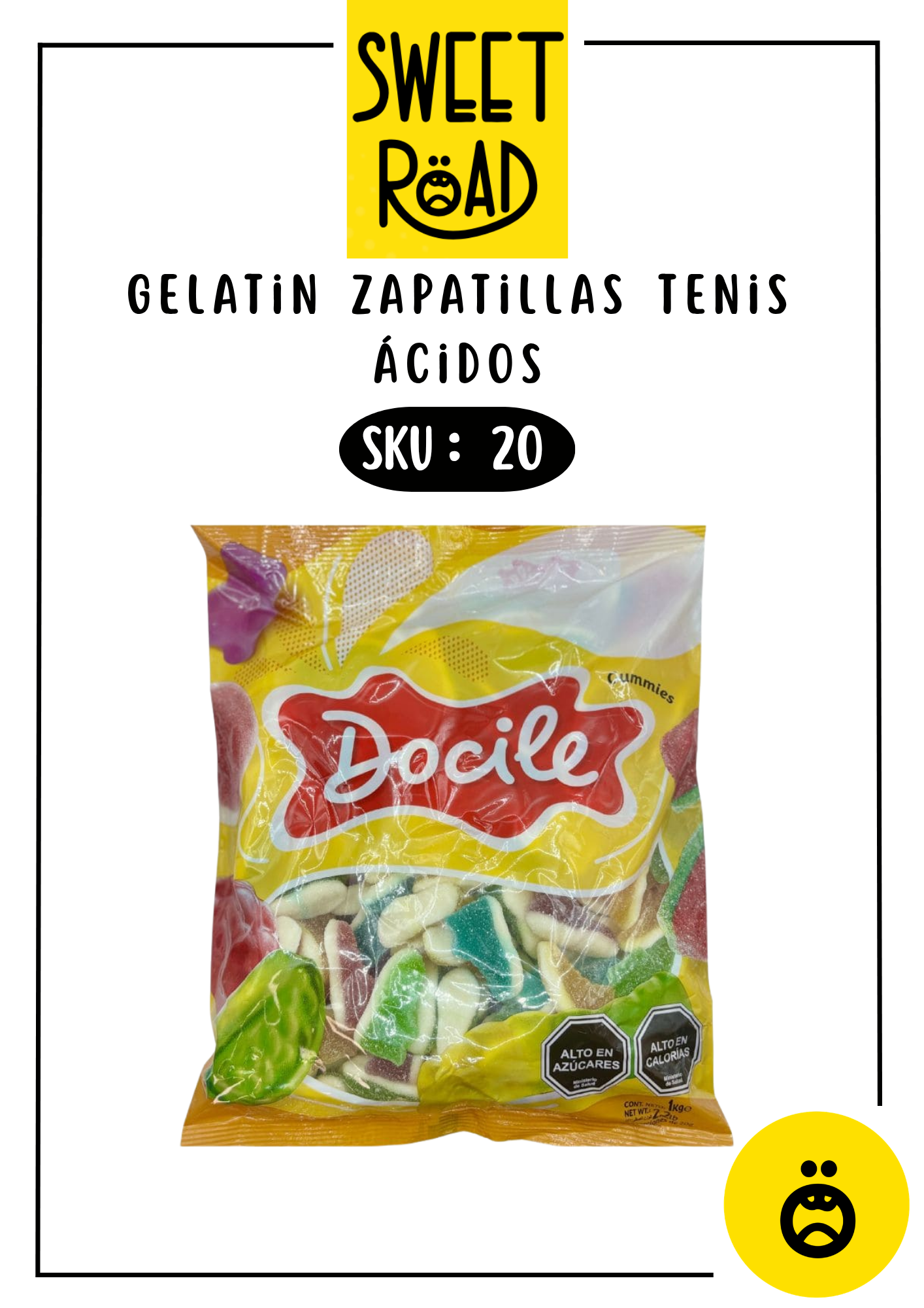 Gelatin Zapatilla Ácida 1 kilo