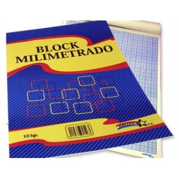 Block milimetrado 10 hojas halley